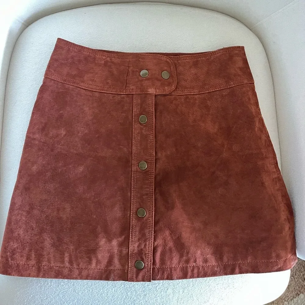 Urban Outfitters Cardiff Suede Mini Skirt Size S